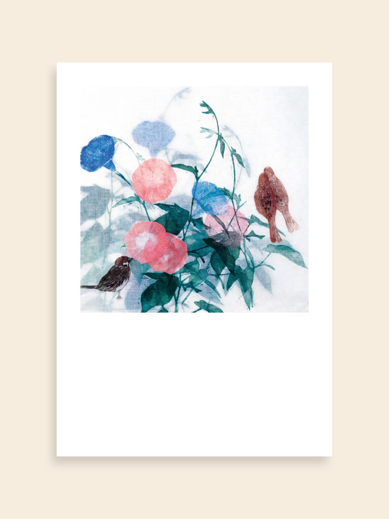 Kachō-ga 花鳥画 - Ipomea e passeri