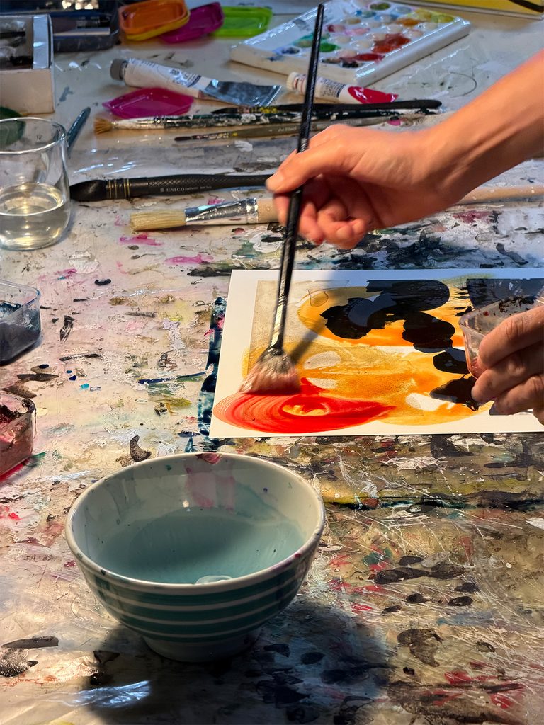 Chiara Lera al lavoro su un Multiqo